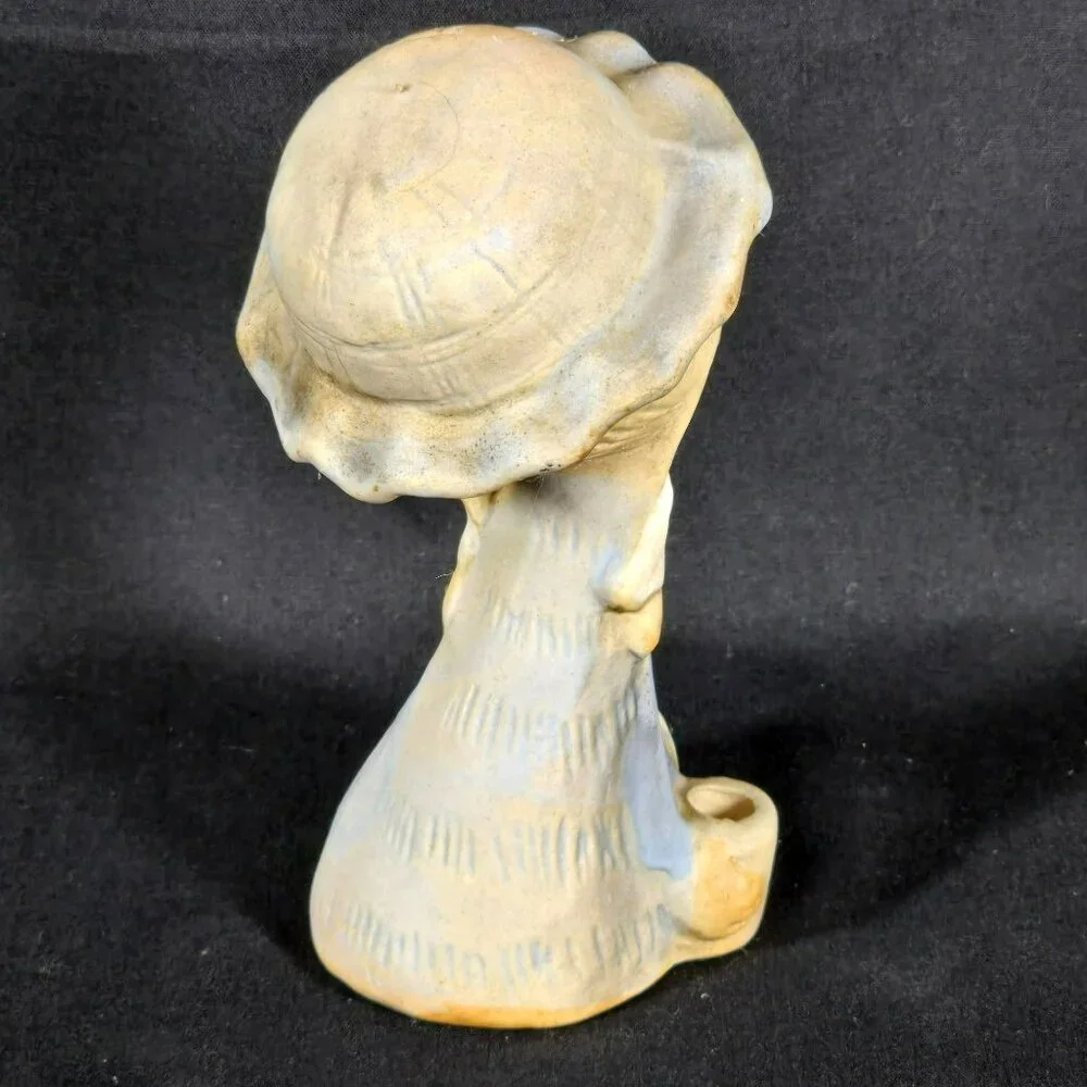 Vintage Poppet Trixie Hippy Blue Hat Girl Figurine Bud Vase Ceramic Japan 4.5" - Picture 4 of 7